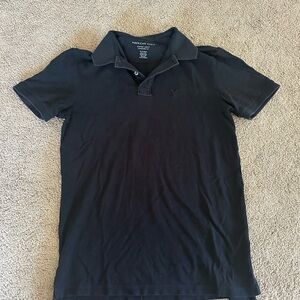 American Eagle Outfitters Men's Dark Polo Shirt XS